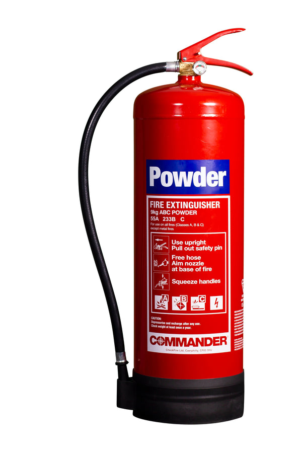 Commander 9kg ABC Dry Powder Fire Extinguisher