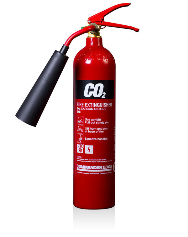 CommanderEDGE 2kg CO2 Aluminium Fire Extinguisher