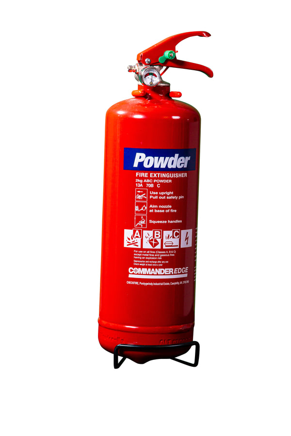 CommanderEDGE 2kg ABC Dry Powder Fire Extinguisher