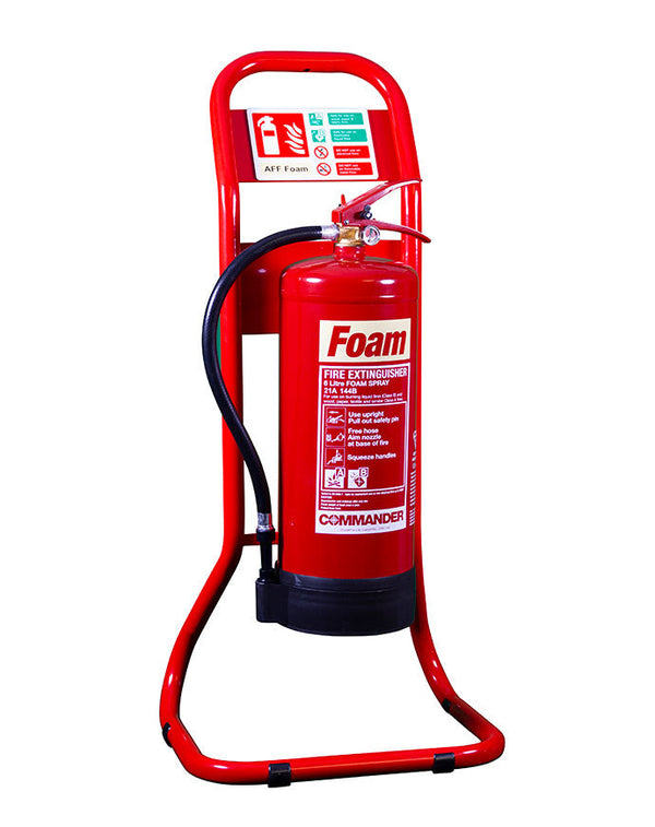 Single Tubular Extinguisher Stand Red